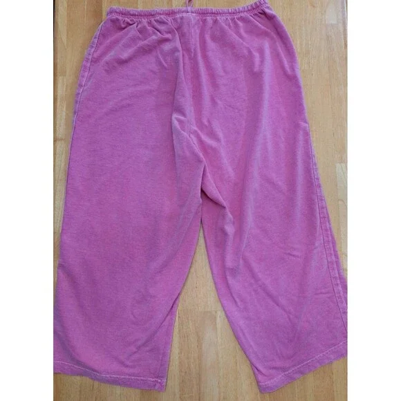 Hot Cotton Woman Marc Ware 2-pc Casual Outfit 3X T-shirt & 2X Capri Pants Pink - Picture 14 of 14